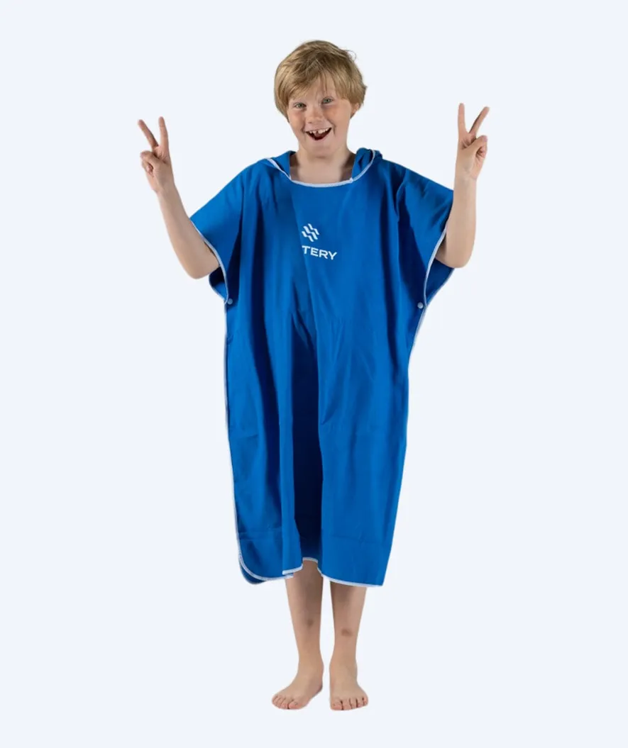 Watery badeponcho til junior - Microfiber - Royal Blue