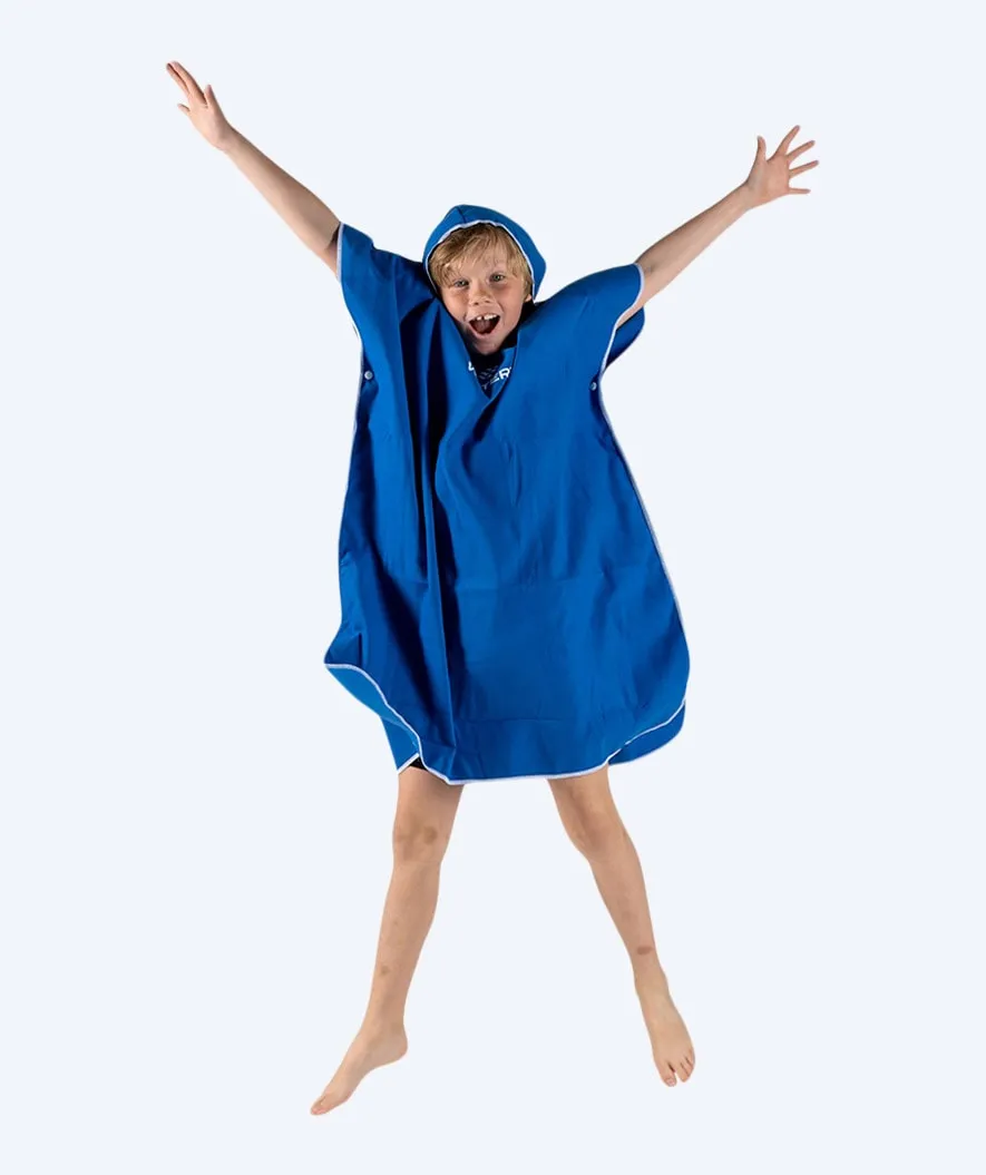 Watery badeponcho til junior - Microfiber - Royal Blue