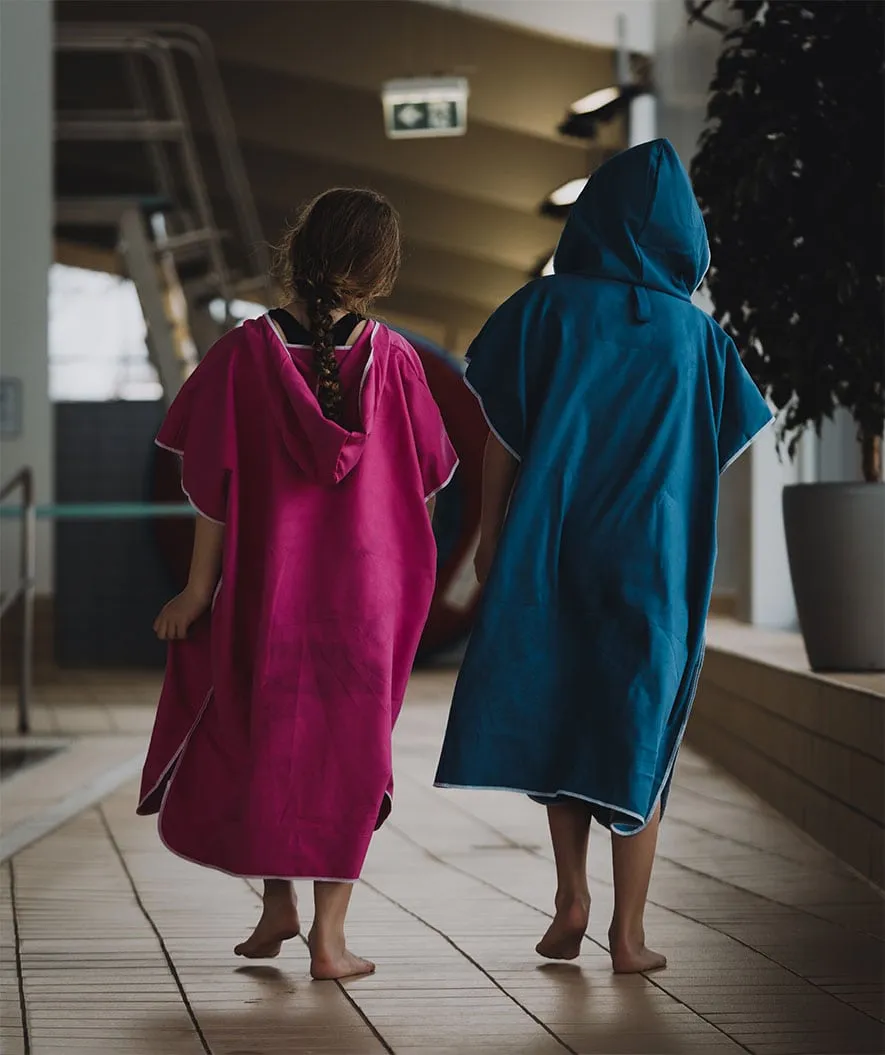 Watery badeponcho til junior - Microfiber - Royal Blue