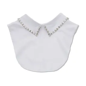WHITE CRYSTAL STITCH COLLAR