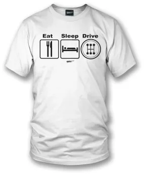 Wicked Metal Eat Sleep Drive Stick, White shirt