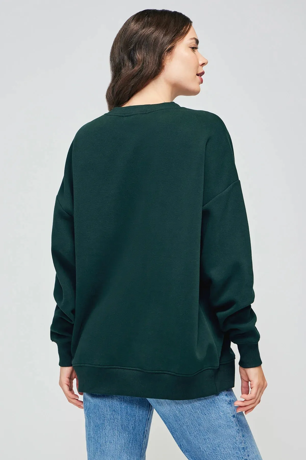 Wildfox Merit Badge Roadtrip Sweatshirt - Scarab Green