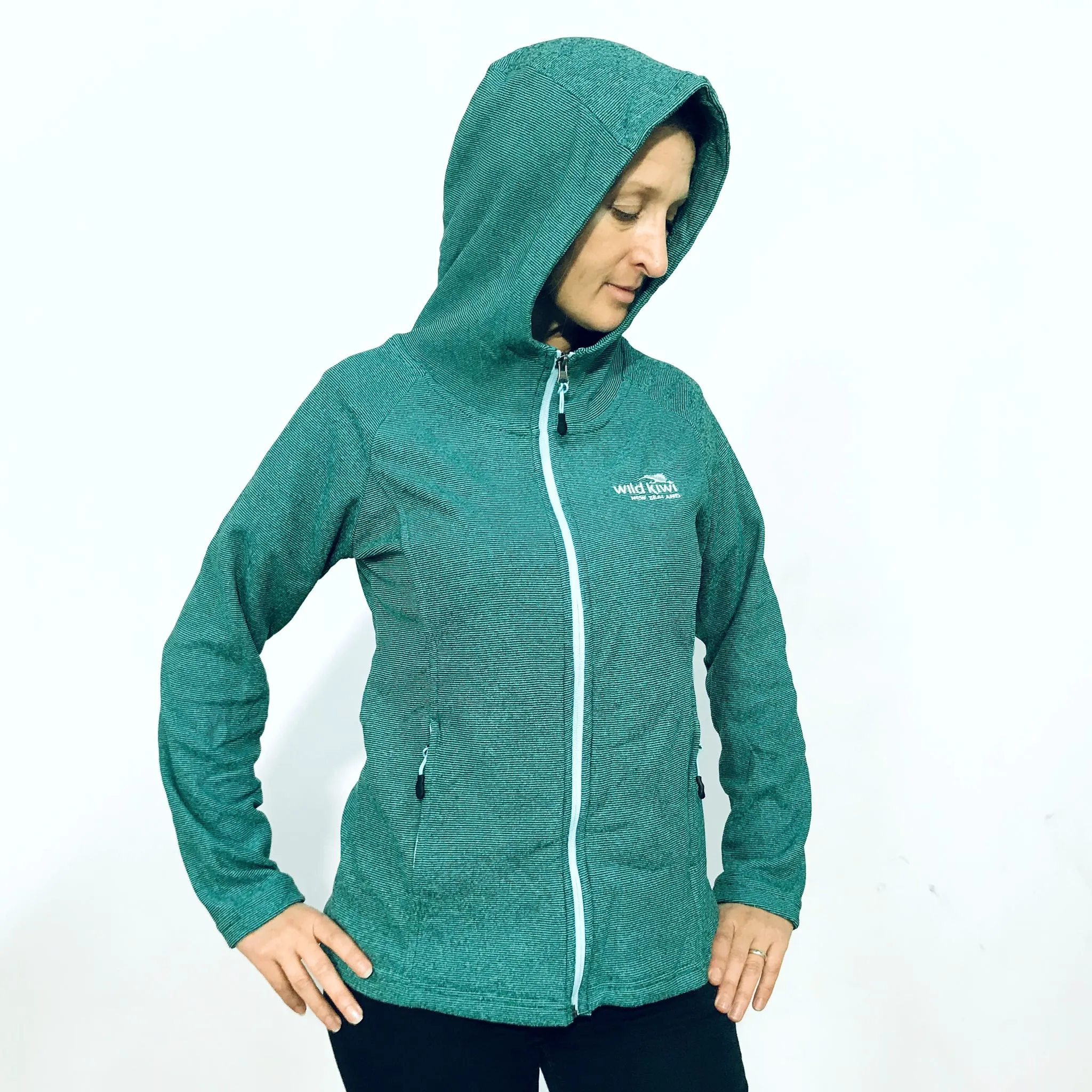 Womens Micro Fleece Hoodie - Wild Kiwi