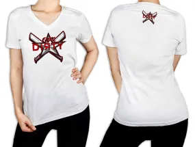Women's White T-Shirt - Get Dirty Monica