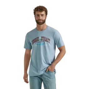 Wrangler Men's George Straight Ashley Blue Tee Shirt