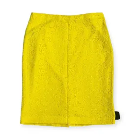 Yellow Skirt Midi Ann Taylor, Size 6