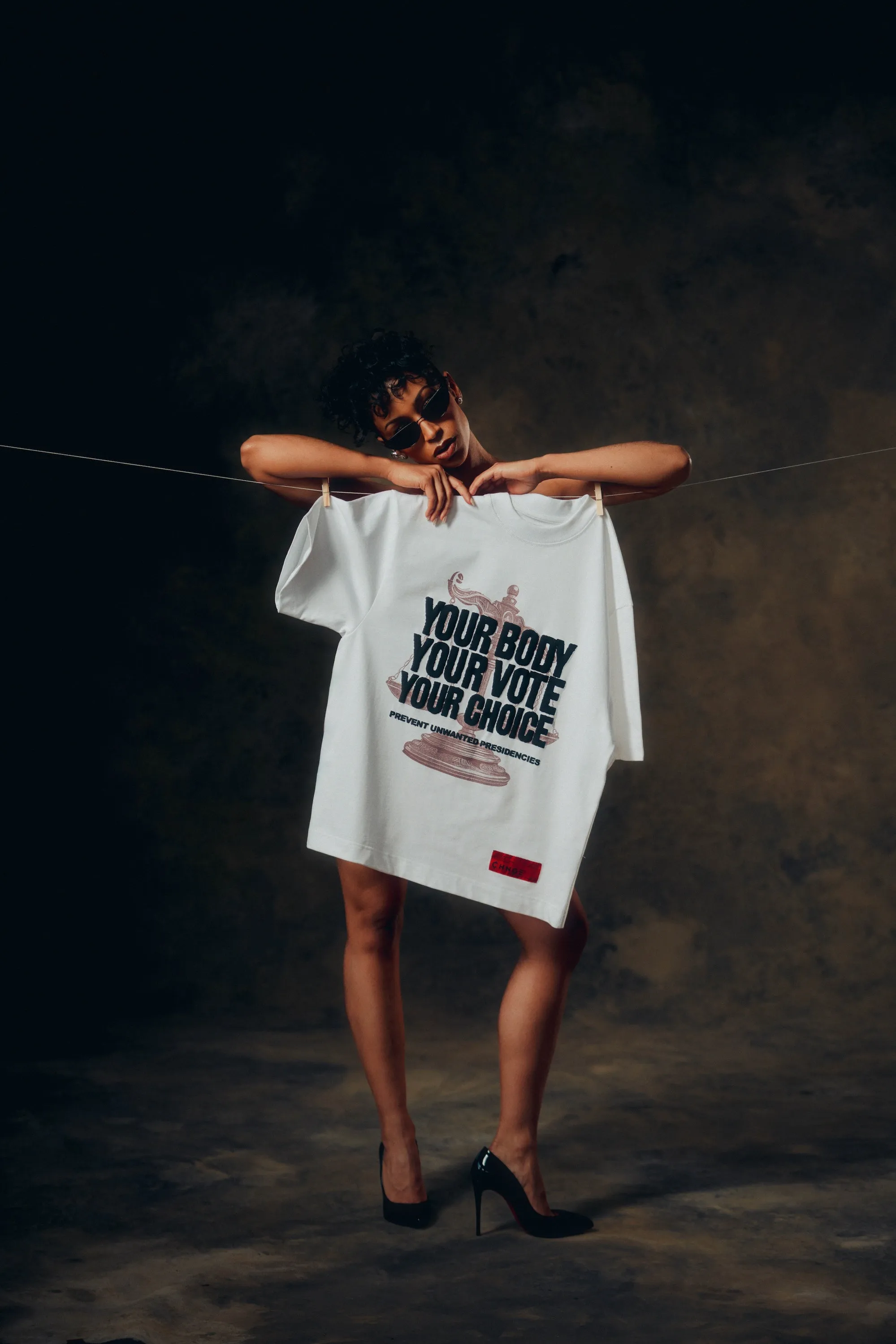 Your Body Your Vote Your Choice S/S T-Shirt (White)