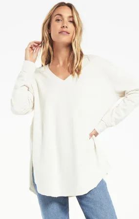 Z Supply V-Neck Weekender in Light Oatmeal